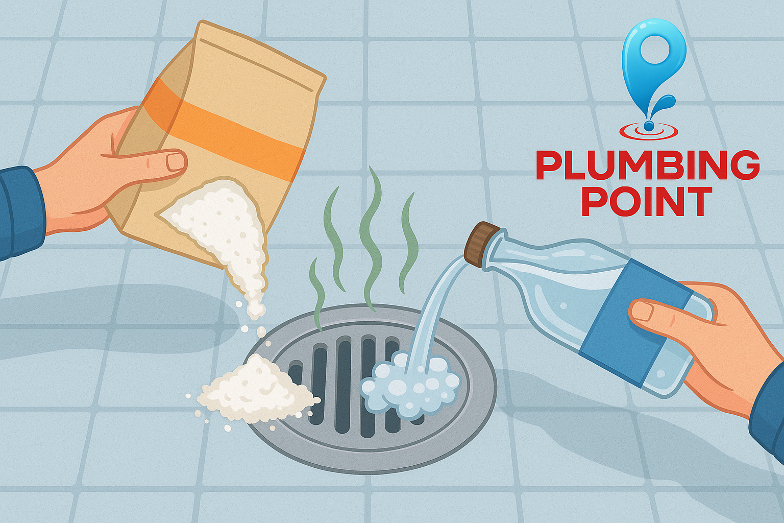 Unclog Shower Drain with Baking Soda and Vinegar
